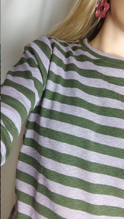 Pull Finement Côtelé Rayé – Modèle Marie
