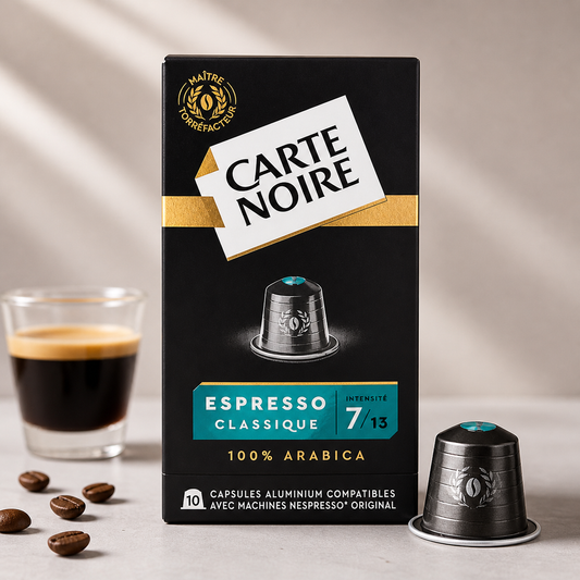 Capsules Carte Noire Espresso Classique N°7 compatibles Nespresso x10