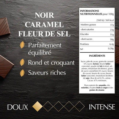 Lindt Excellence Noir Caramel à la Pointe de Sel – 100 g