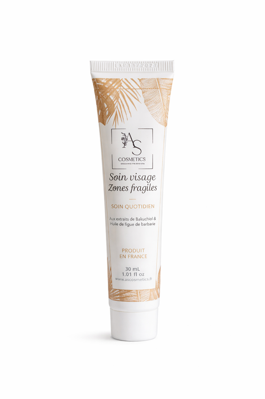 AS Cosmetics soin visage zones fragiles 30ml contour yeux lèvres