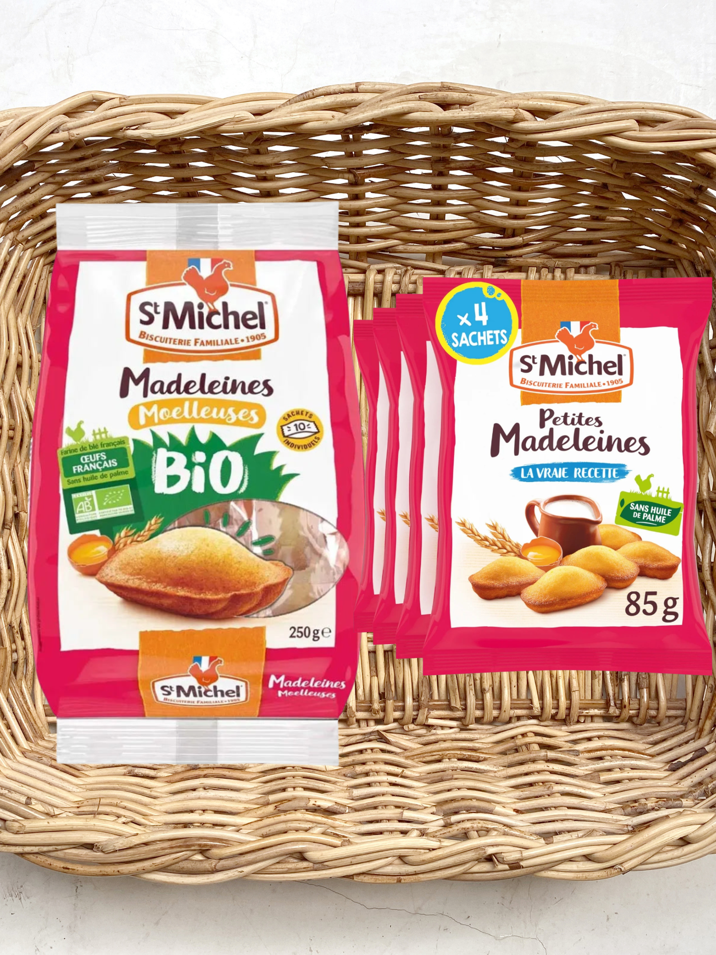 Assortiment Madeleines St Michel – Bio & Classique