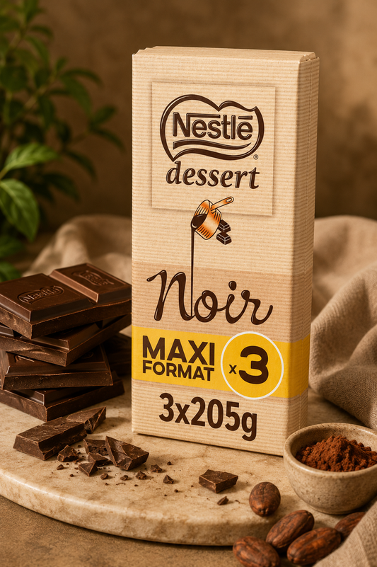 NESTLÉ DESSERT - Chocolat Noir Pâtissier 3x205g