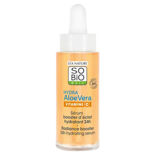 SO’BIO ÉTIC – Sérum Booster d’Éclat Hydratant 24H Hydra Aloe Vera (30 ml)