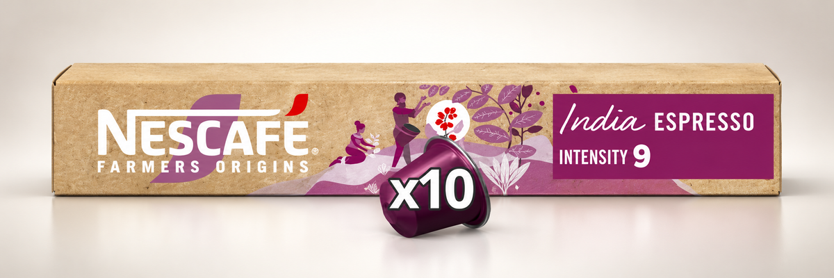 Nescafé Farmers Origins India Espresso 10 Capsules Intensité 9