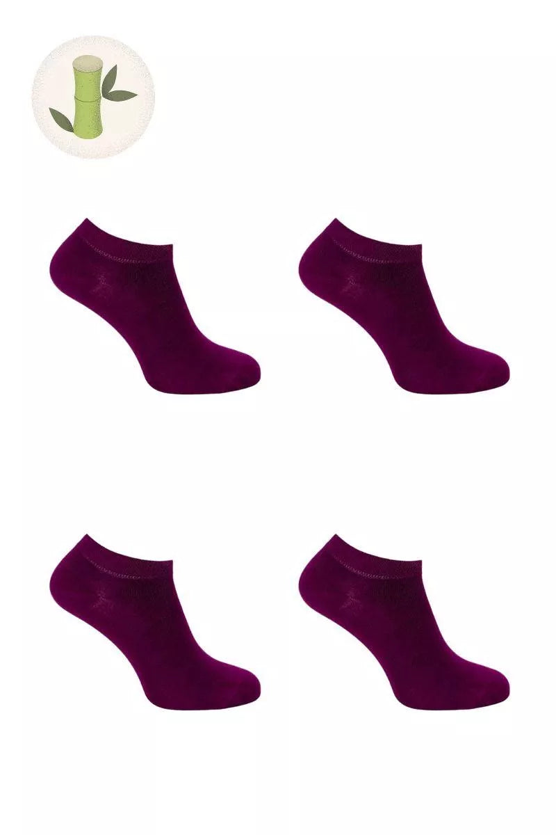 Chaussettes Femme en Bambou – Lot de 4 Paires
