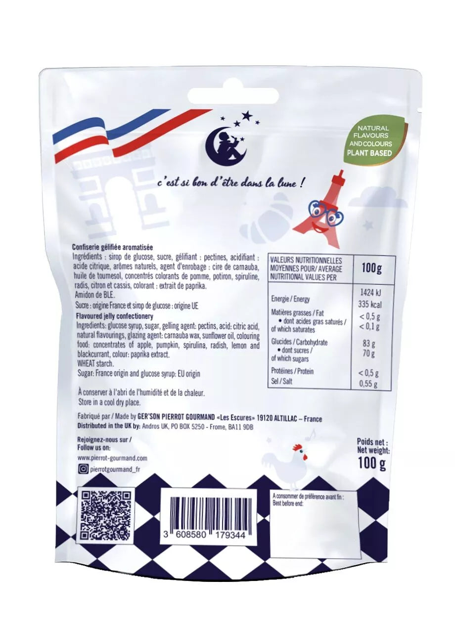 Sachet refermable 100g de bonbons gélifiés Cocorico