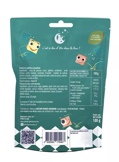 Sachet refermable 100g de bonbons gélifiés Cubicks