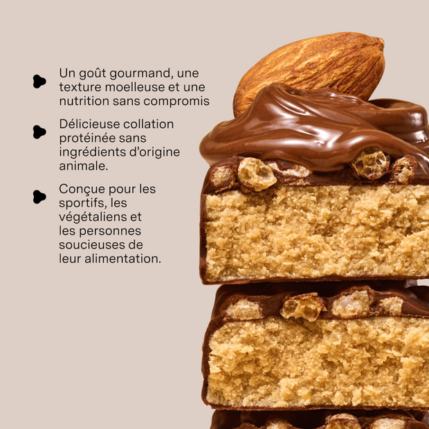 NU3 – Fit Vegan Protein Bar Choco Amande Barre Protéinée – 50 g