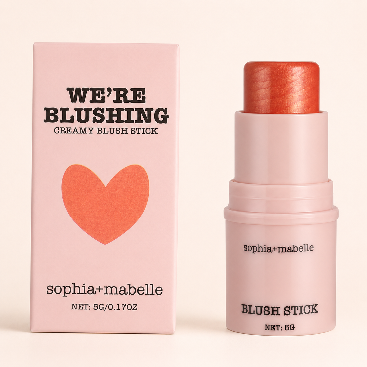 Sophia+Mabelle Blush en Stick We're Blushing 5g