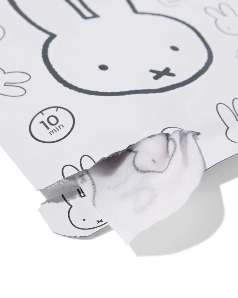Masque Tissu Miffy Vegan – Fleur de Cerisier & Canneberge – Hydratant Éclat