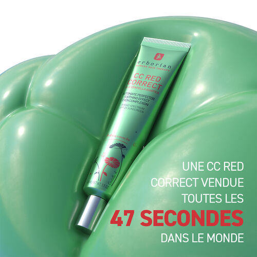 Erborian CC Red Correct crème apaisante anti-rougeurs format voyage