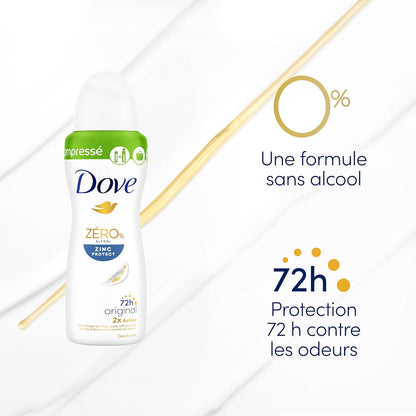 Dove Déodorant Soin Apaisant 0 % Alcool – Compressé – 100 ml