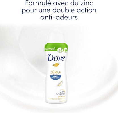 Dove Déodorant Soin Apaisant 0 % Alcool – Compressé – 100 ml