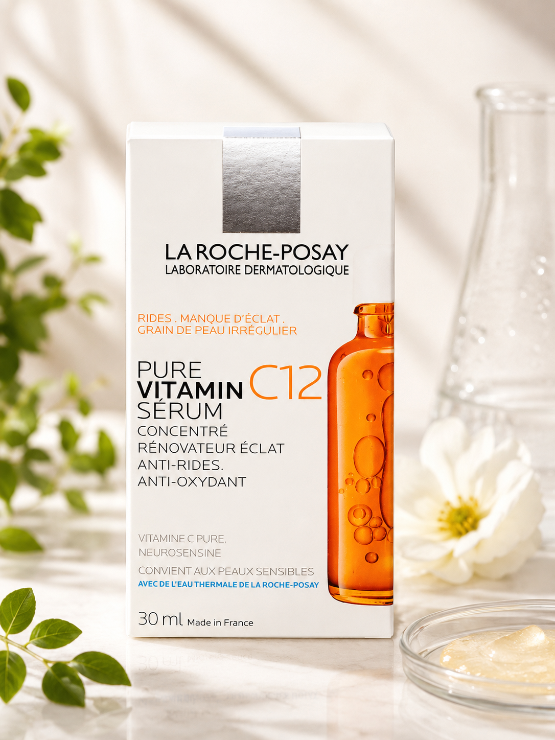 La Roche-Posay Sérum Visage Vitamine C 12% – Anti-Rides & Eclat – 30ml