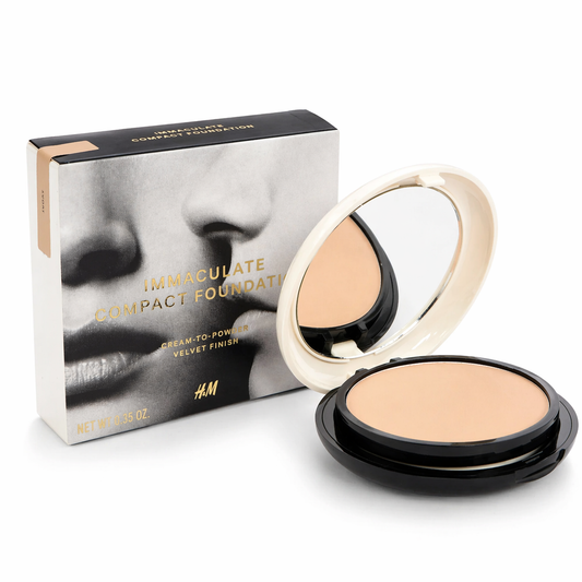 fond de teint compact 2-en-1 H&M Beauty 9g couvrance naturelle