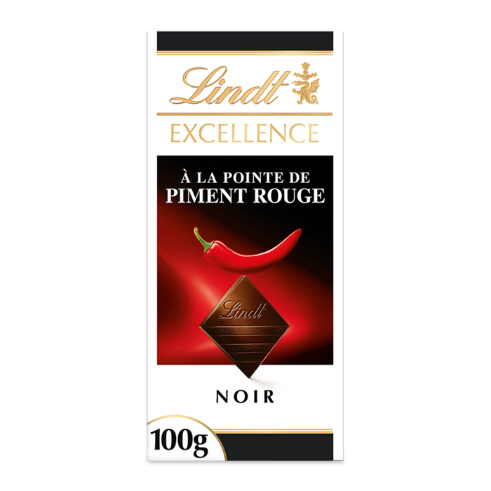 Lindt Excellence Noir à la Pointe de Piment Rouge – 100 g