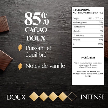 Lindt Excellence Noir 85 % Cacao Doux – 100g