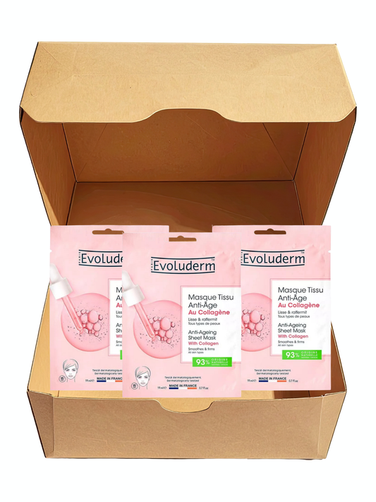 Assortiment Evoluderm – 3 Masques Anti-Âge
