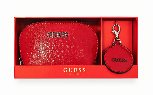 Assortiment Guess – Pochette + Porte-monnaie rouge édition cadeau