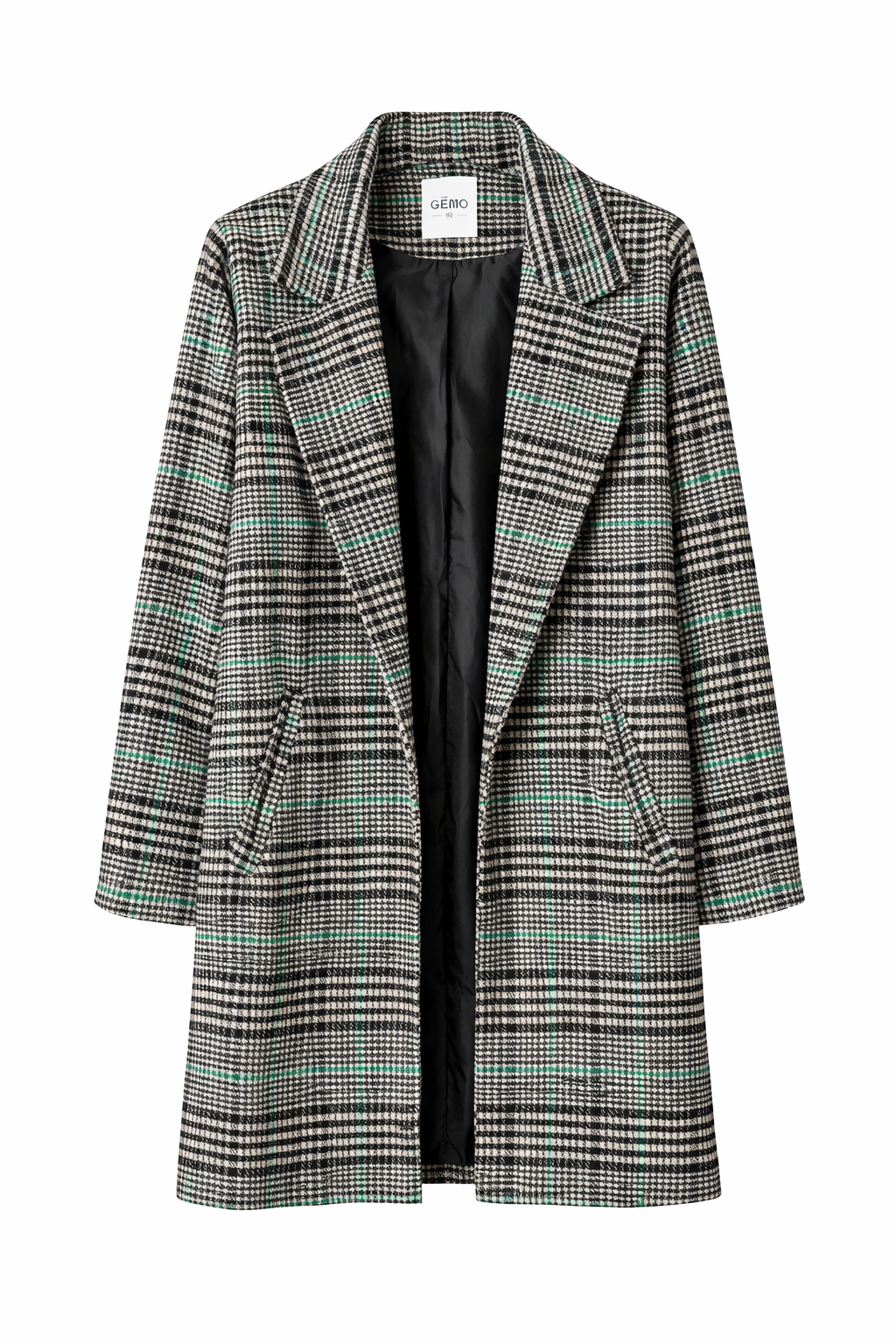 Manteau femme Gémo à carreaux