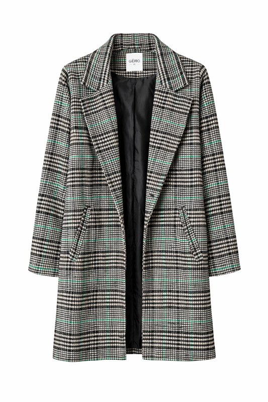 Manteau femme Gémo à carreaux