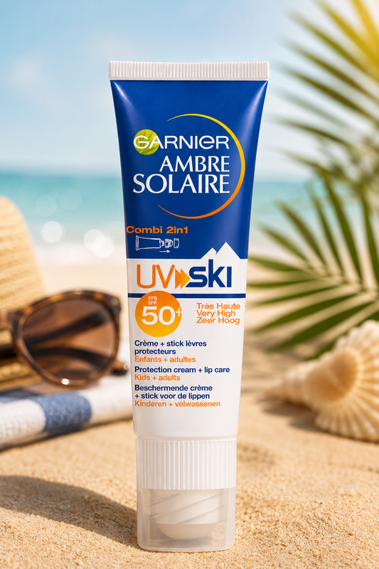 Garnier Ambre Solaire UV Ski FPS50+  Creme + Stick Levres Enfants
