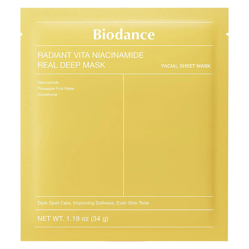 BIODANCE - Radiant Vita Niacinamide Real Deep Mask 1PC