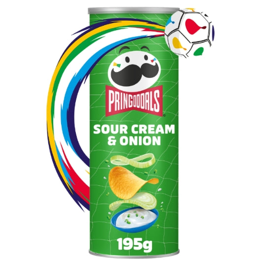 Pringles Chips Tuiles Crème et Oignon 195g