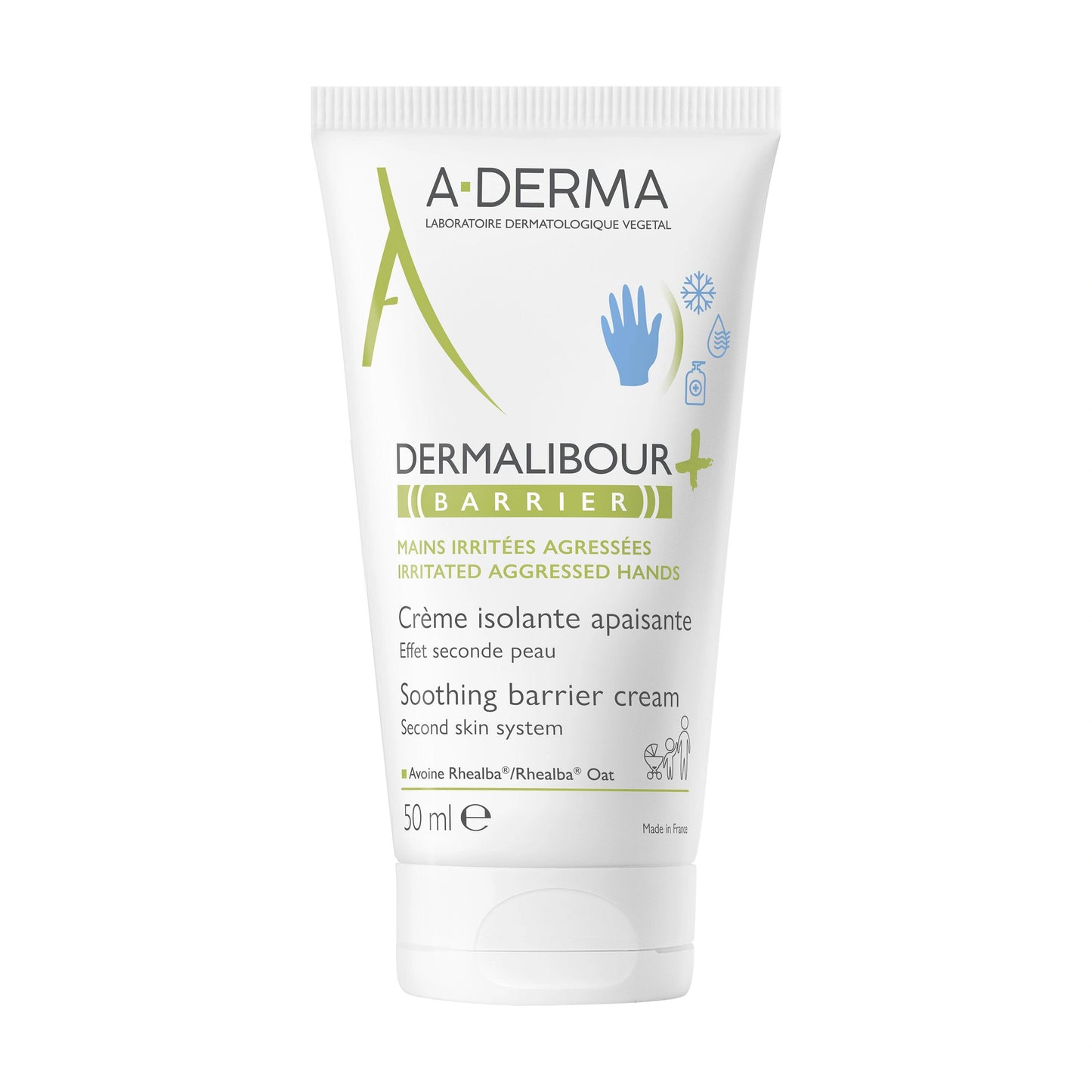 A-Derma Dermalibour+ Barrier – Crème isolante mains 50 ml