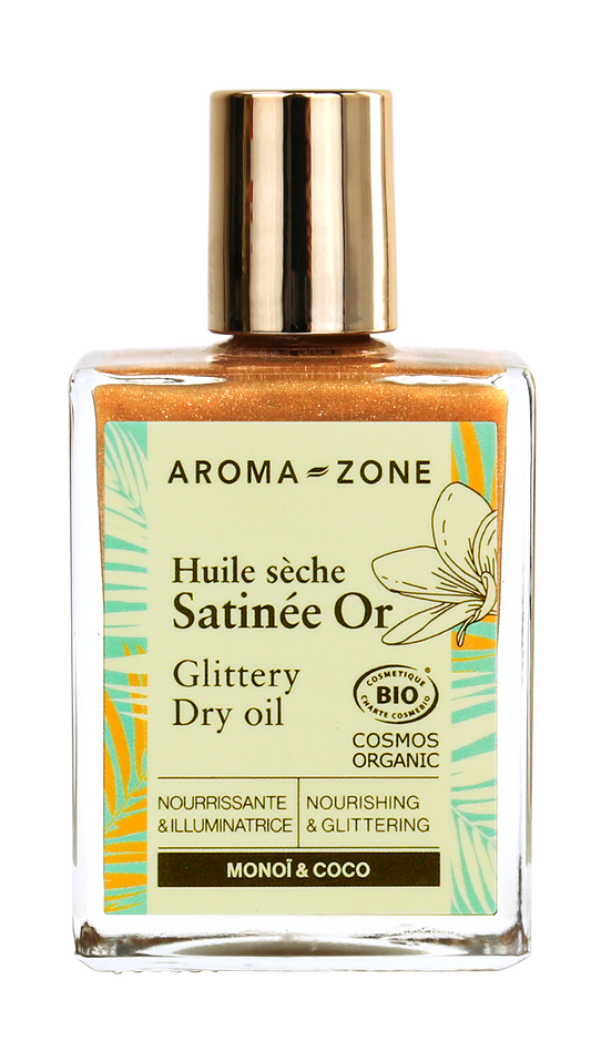 Aroma Zone - Huile Sèche Satinée Or 50ml