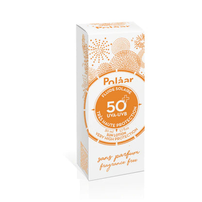 Polaar - Fluide Solaire Visage SPF50+ - Protection Haute, Fini Invisible