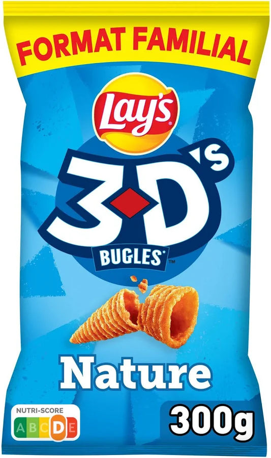 LAY'S 3D's Biscuits Soufflés Goût Nature
