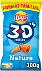 LAY'S 3D's Biscuits Soufflés Goût Nature