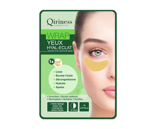Qiriness - Wrap Yeux Hyal-Eclat patch hydrogel contour des yeux