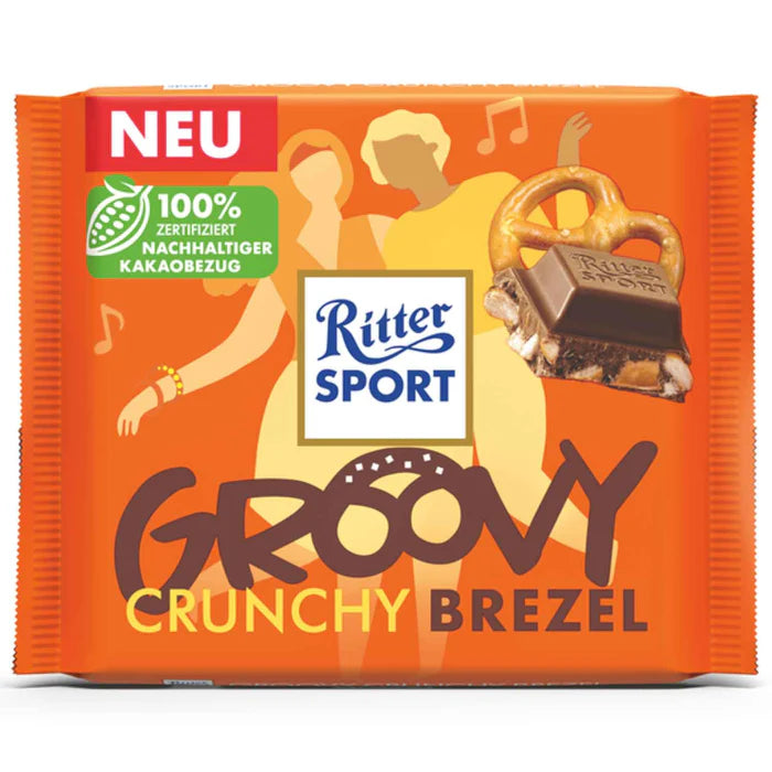 Ritter Sport Groovy Crunchy Brezel chocolat bretzel croustillant 100g