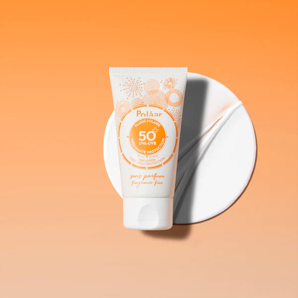 Polaar - Fluide Solaire Visage SPF50+ - Protection Haute, Fini Invisible