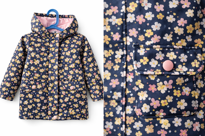 Veste de pluie enfant – motif fleuri – C&A (3 ans)