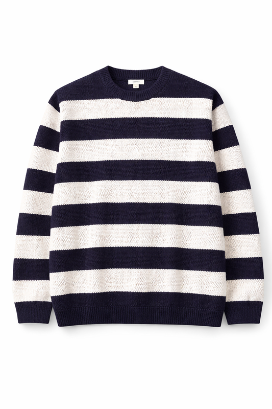 Pull rayé homme bleu marine & écru – ESPRIT