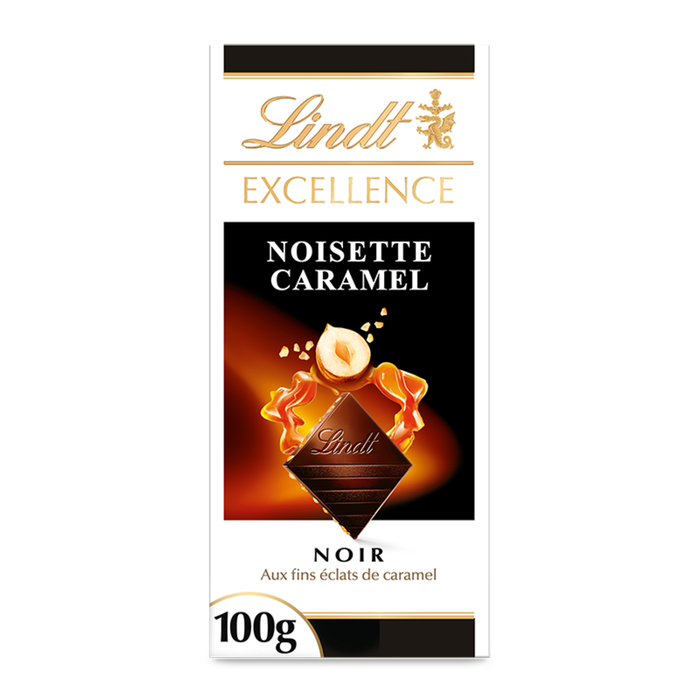 Lindt Excellence Noir Noisette Caramel – 100 g