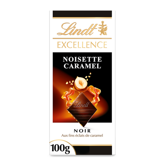 Lindt Excellence Noir Noisette Caramel – 100 g