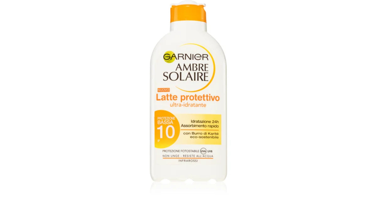 Garnier Ambre Solaire – Lait Protecteur Hydratant SPF10 (200 ml)
