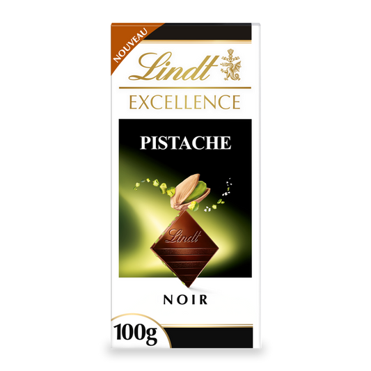Lindt Excellence Noir Pistache & Pointe de Sel – 100 g