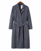 Trench Uniqlo coton & lin – Gris/Bleu