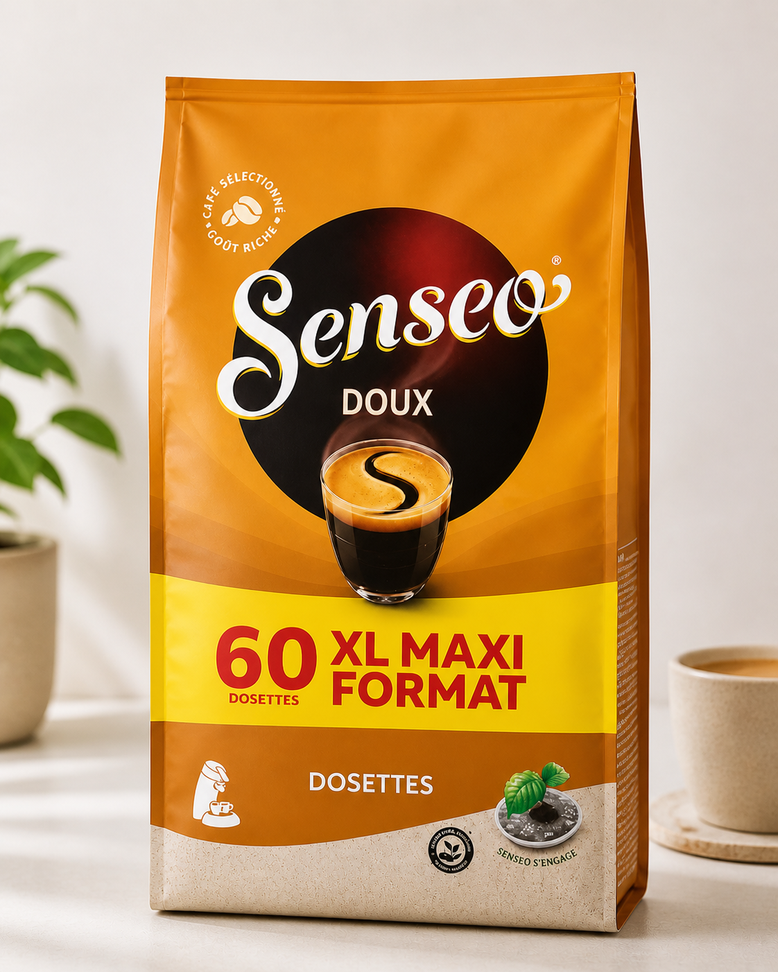 Senseo - Dosettes Café Doux x60 416g