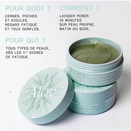 Aloe Paris – Patchs Hydrogel Anti-Cernes (30 paires)