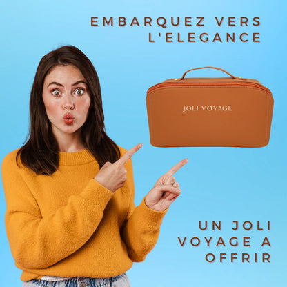 Trousse de toilette – Marron Camel (édition Joli Voyage)