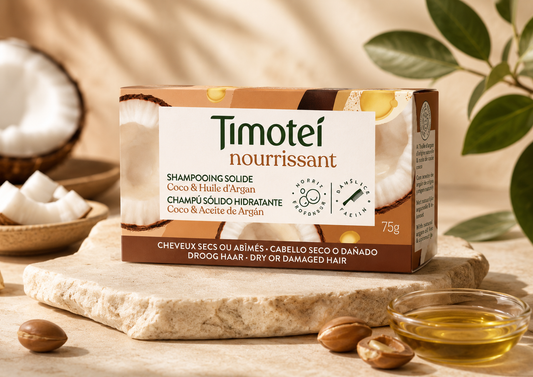 Timotei Shampooing Solide Nourrissant Coco & Argan 75g