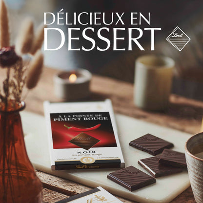 Lindt Excellence Noir à la Pointe de Piment Rouge – 100 g
