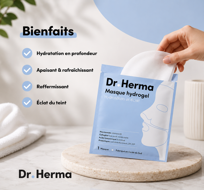 Masque Hydrogel Hydratation & Éclat – Dr. Herma