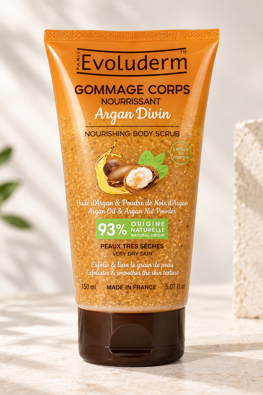 Evoluderm Gommage Corps Nourrissant Argan Divin 150ml